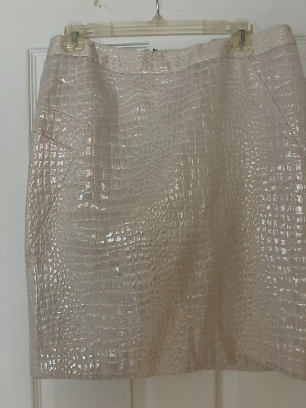 Worthington Skirt White Sateen Size 10